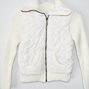 Greendog Sweater Jacket with Hearts - Medium